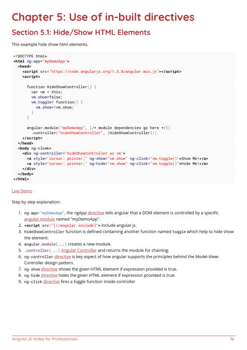 AngularJS Example Page 3