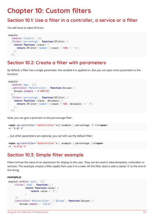 AngularJS Example Page 4