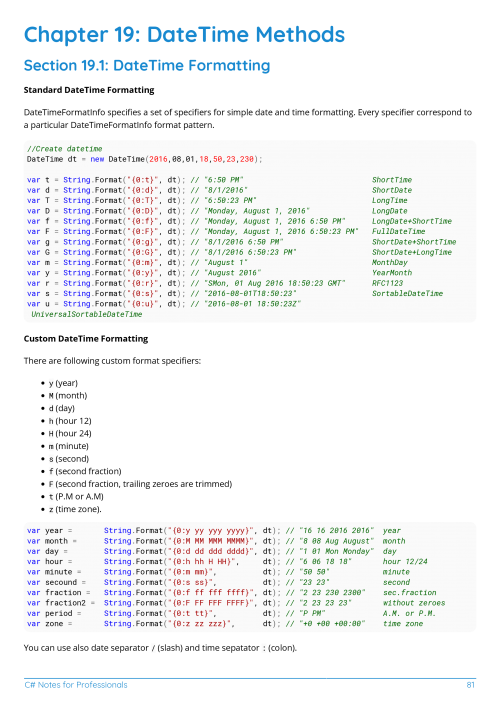 C# Example Page 1