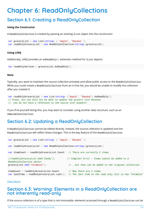 .NET Framework Example Page 2