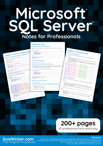 Microsoft SQL Server book