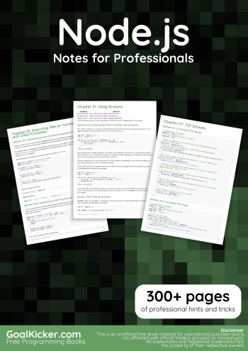 Node.js Book preview