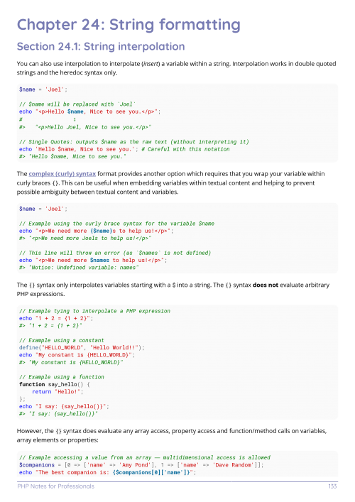 PHP Example Page 2