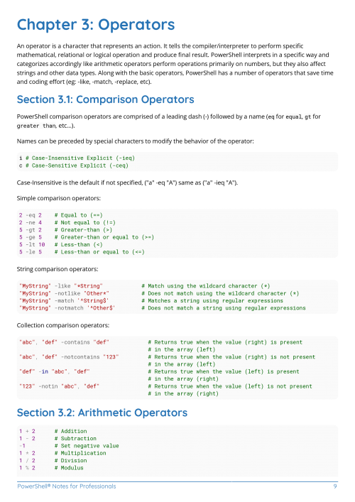 PowerShell® Example Page 1