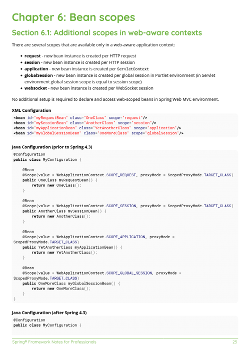 Spring® Framework Example Page 1